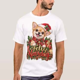 Feliz Navidog Chihuahua Christmas T-Shirt