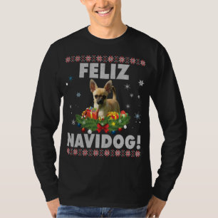 Feliz Navidog Chihuahua Dog Ugly Sweater Santa Chr