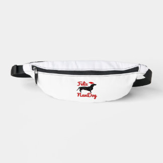 Feliz Navidog Dachshund Christmas  Bum Bags