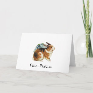 Feliz Pascua , Happy Easter in spanish Holiday Card
