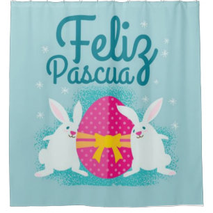 Feliz Pascua Shower Curtain