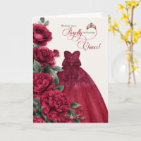 Feliz Quinceanera 15th Birthday Burgundy Wine