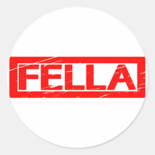Fella Stamp Classic Round Sticker