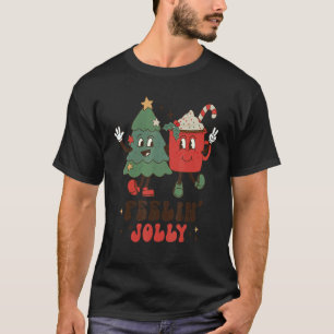 Fellin' Jolly  Christmas Tree Hot Cocoa Coffee T-Shirt