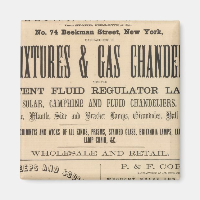 Fellows, Hoffman and Company Magnet (Front)