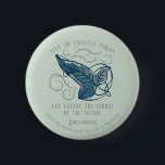 Fellowship Elven Brooch Quote Graphic 6 Cm Round Badge<br><div class="desc">Celebrate the Fellowship with this elegant, Lord of the Rings™ Elven brooch design. Featuring a beautifully detailed leaf carried on swirling Elvish vines, the artwork symbolizes the connection between those entrusted with the protection of Middle-Earth™. The meaningful quote, “Even the smallest person can change the course of the future, ”...</div>