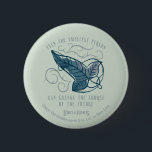 Fellowship Elven Brooch Quote Graphic 6 Cm Round Badge<br><div class="desc">Celebrate the Fellowship with this elegant, Lord of the Rings™ Elven brooch design. Featuring a beautifully detailed leaf carried on swirling Elvish vines, the artwork symbolizes the connection between those entrusted with the protection of Middle-Earth™. The meaningful quote, “Even the smallest person can change the course of the future, ”...</div>