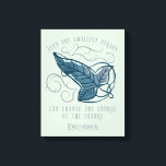 Fellowship Elven Brooch Quote Graphic Canvas Print<br><div class="desc">Celebrate the Fellowship with this elegant, Lord of the Rings™ Elven brooch design. Featuring a beautifully detailed leaf carried on swirling Elvish vines, the artwork symbolizes the connection between those entrusted with the protection of Middle-Earth™. The meaningful quote, “Even the smallest person can change the course of the future, ”...</div>