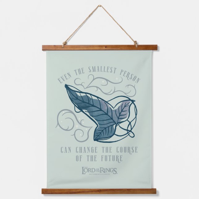 Fellowship Elven Brooch Quote Graphic Hanging Tapestry (Front)