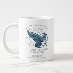 Fellowship Elven Brooch Quote Graphic Large Coffee Mug
