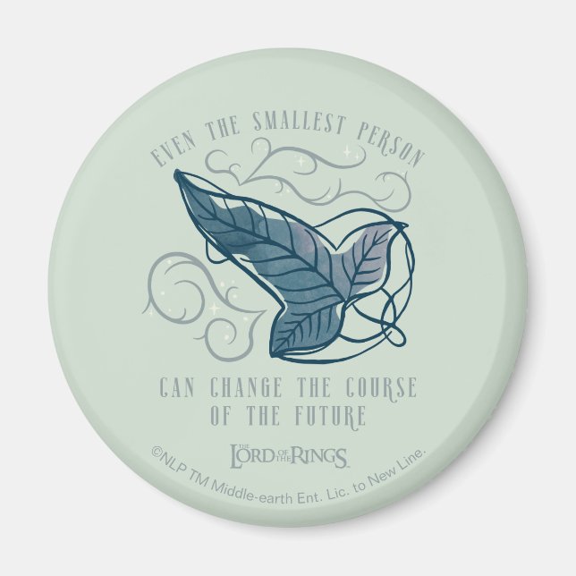 Fellowship Elven Brooch Quote Graphic Magnet (Front)