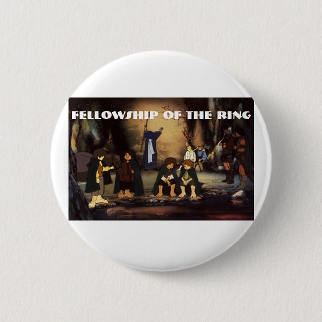 FELLOWSHIP OF THE RING(TM) Button (Front)