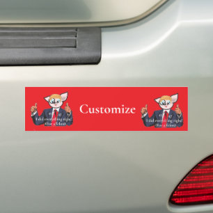 Felon President Thunder_Cove Bumper Sticker