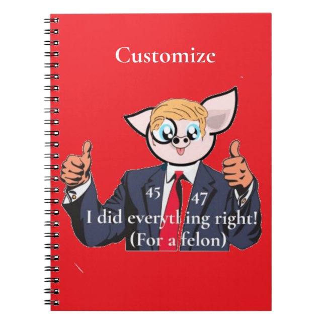 Felon President Thunder_Cove Notebook (Front)