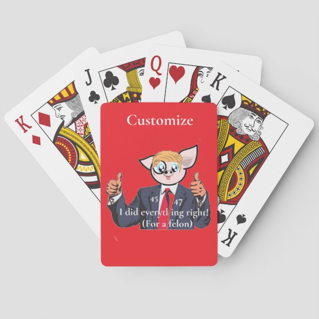Felon President Thunder_Cove Playing Cards (Back)