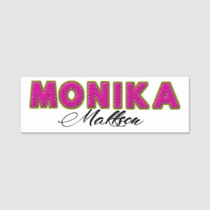 Felt Appliqué personalized png, jpeg file. Name Tag