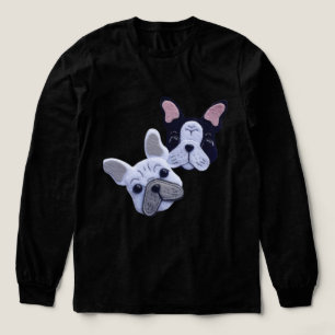 Felt Bulldog Face Tri-Blend Shirt