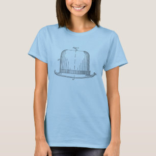 Felt Hat Patent Illustration [grey] T-Shirt