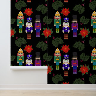 Felt Look Nutcrackers Soldiers Beautiful Wallpaper