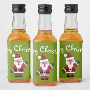 Felt Santa 2021 Liquor Bottle Label