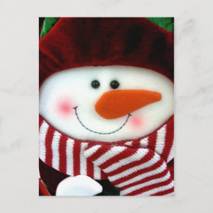 Felt Snowman Holiday Postcard