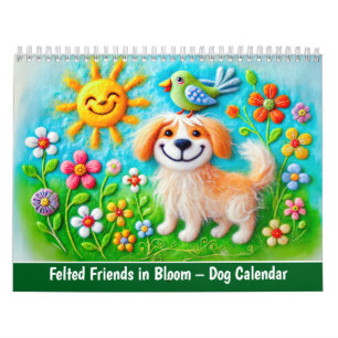 Felted Friends in Bloom – Dog Calendar 2026