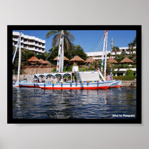 Feluccas on the Nile Poster