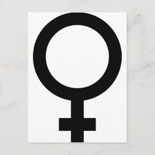 Femal - Woman - Women Sign Postcard