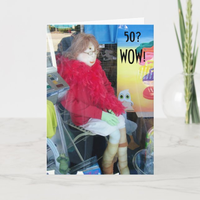 FEMALE 50th BIRTHDAY FUN Card (Front)