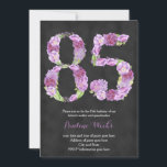 female 85th birthday invitations, lavender invites<br><div class="desc">female 85th birthday invitations,  lavender invites</div>