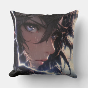 Female Anime Warrior Cushion