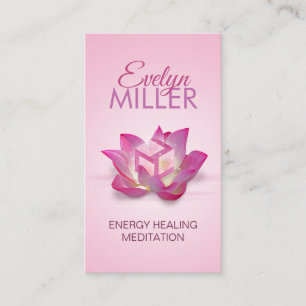 Female Antahkarana in Lotus Flower Business Card