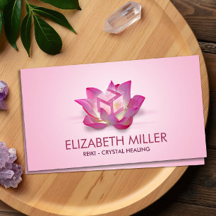 Female Antahkarana in Lotus Flower Business Card