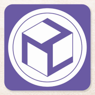 Female Antahkarana - Yin Antahkarana Square Paper Coaster