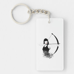 Female Archer Key Ring