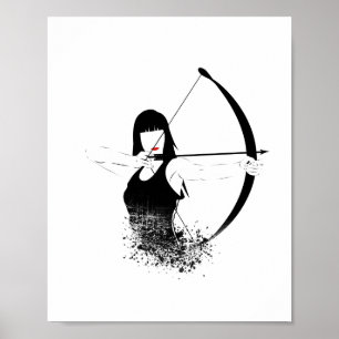 Female Archer Poster