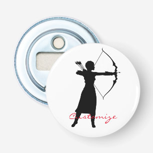 Female Archer Silhouette Thunder_Cove Bottle Opener