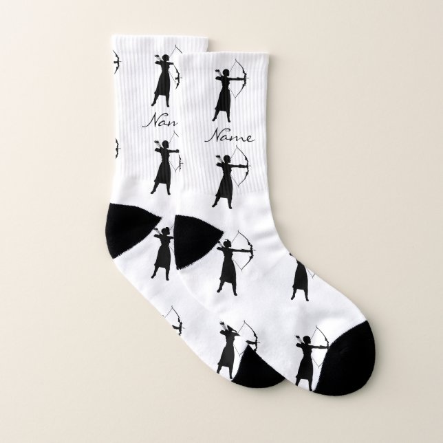 Female Archer Silhouette Thunder_Cove Socks (Pair)