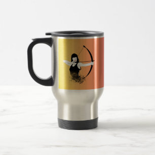 Female Archer Travel Mug