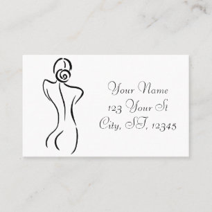 Female Art Illustration Thunder_Cove Business Card