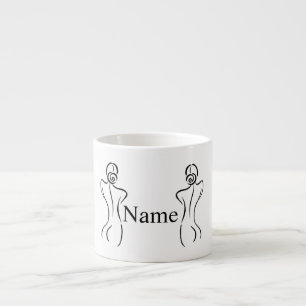 Female Art Illustration Thunder_Cove Espresso Cup