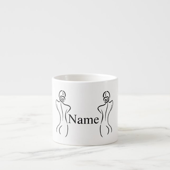 Female Art Illustration Thunder_Cove Espresso Cup (Front)