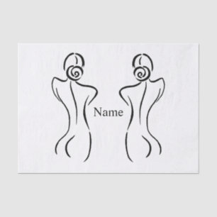 Female Art Illustration Thunder_Cove  Tissue Paper