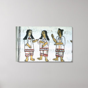 Female Aztec costumes Canvas Print