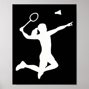 Female Badminton Player  Poster