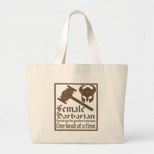 Female Barbarian Large Tote Bag