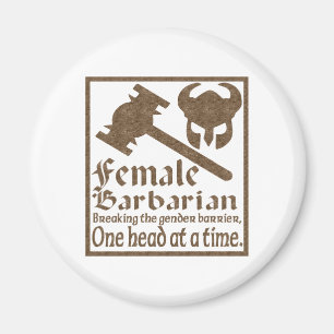 Female Barbarian Magnet