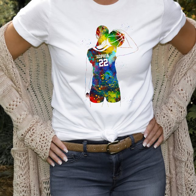Female Basketball Player T-Shirt (Creator Uploaded)