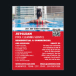 Female Bather Portrait, Swimming Pool Cleaning Flyer<br><div class="desc">Female Bather Portrait,  Swimming Pool Cleaning Service Advertising Flyer by The Business Card Store.</div>