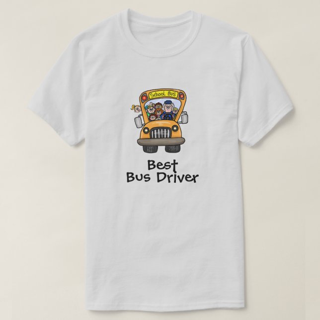 Female - Best School Bus Driver T-Shirt (Design Front)